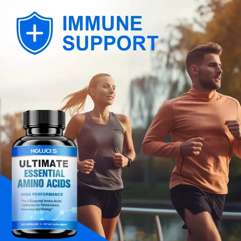 Advanced Body Building Amino Acid Capsules-Helps Increase Strength Endurance Protein Synthesis Build Muscle Mass Abs Energy — image 7