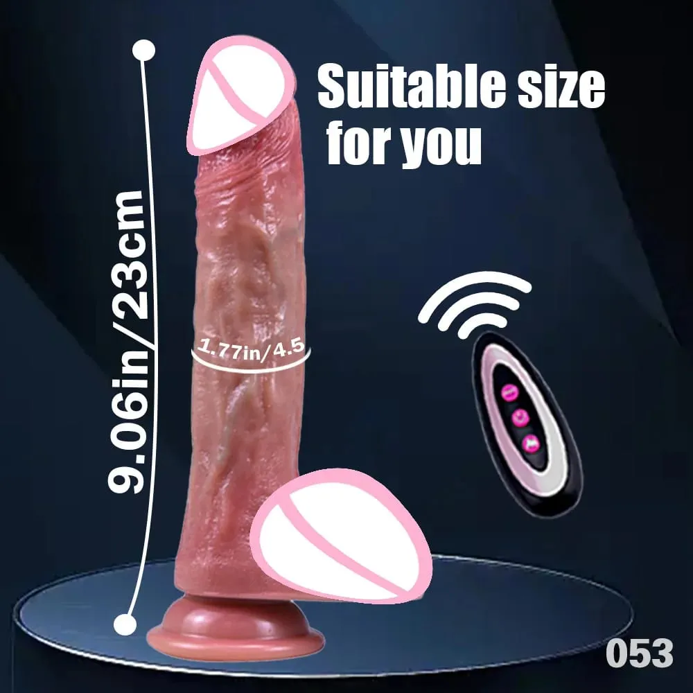 9 Vibration Modes 3 Stretching And 3 Shaking Modes Dildo Electric Female Sex Toy Silicone Dildo Telescopic Vibration Heating 18+ — image 6
