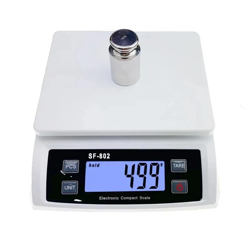 30kg/1g Digital Kitchen Food Scale 1g Precision LCD Display Electronic Balance Stainless Steel Platform Tare Function for Baking — image 3