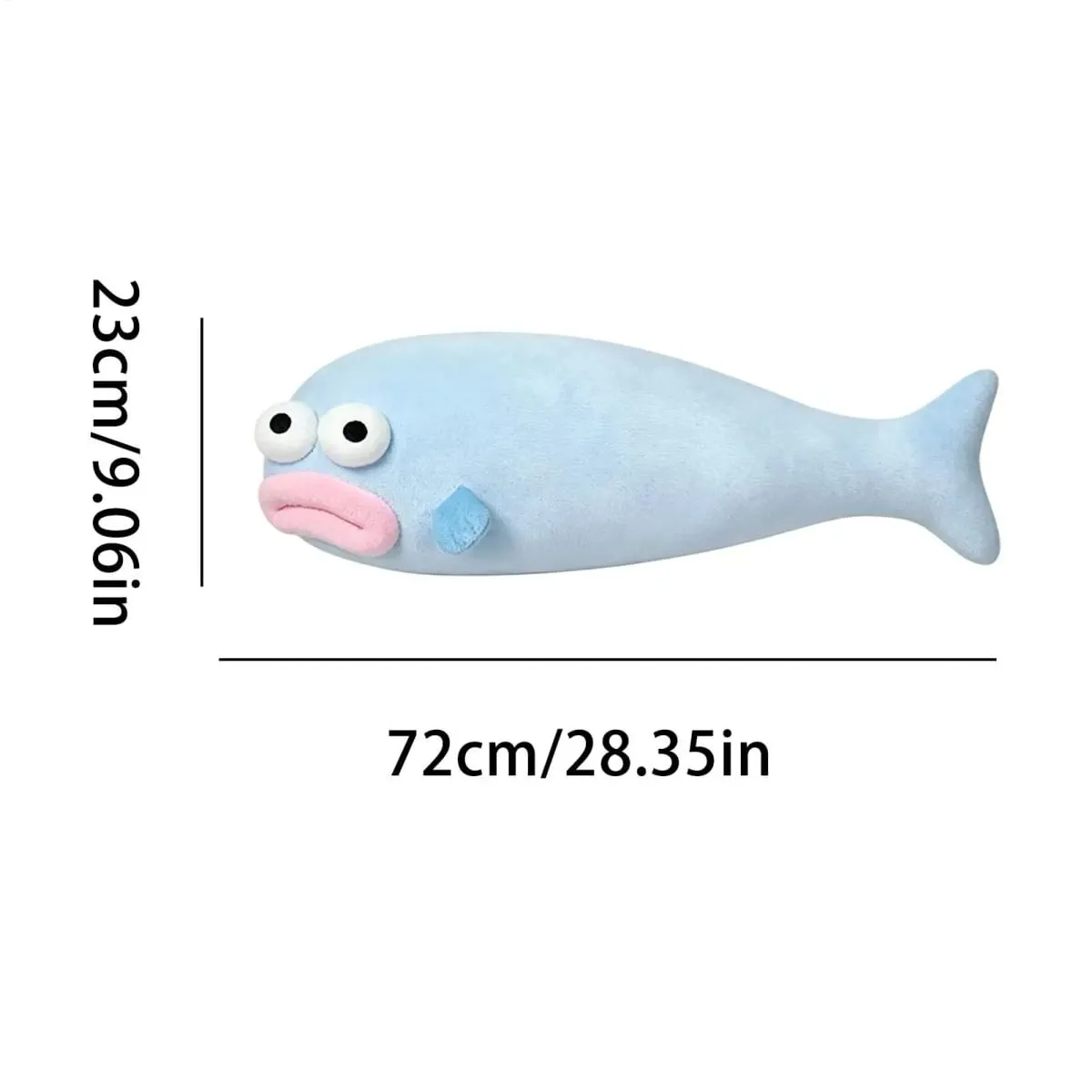 Fish Pillow Cooling Breathable Cool Down Bed Pillow for Kids Adults Pets Homeowners Renters Home Office Apartment Dorm Living