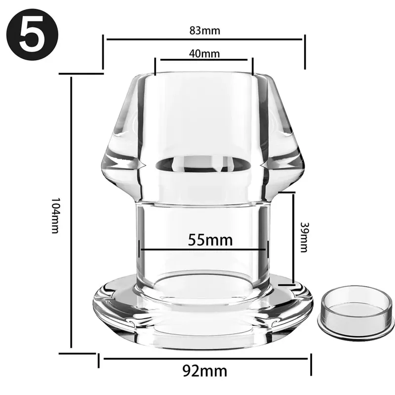Holle Anale Plug Siliconen Butt Pluggen met Stopper Anale Dilatator Anus Tunnel Uitbreiding Prostaat Massage Speeltjes Voor Vrouw Mannen gay — image 11