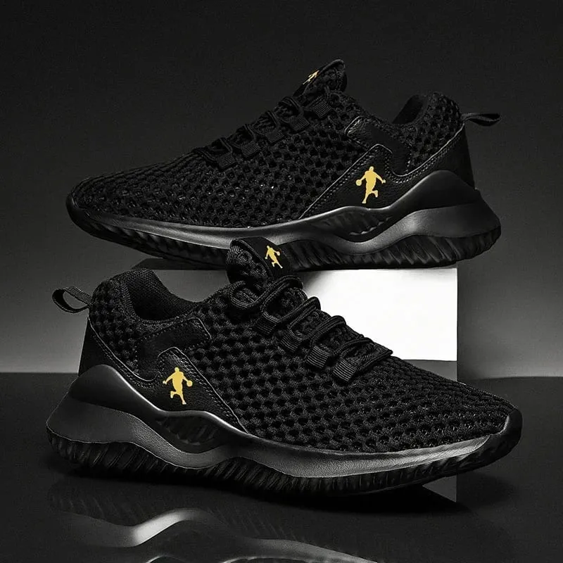 Men Sneakers Lightwhite Breathable Running Shoes for Men Mesh Summer Lace-Up Outdoor Walking Shoe Zapatillas De Deporte — image 3