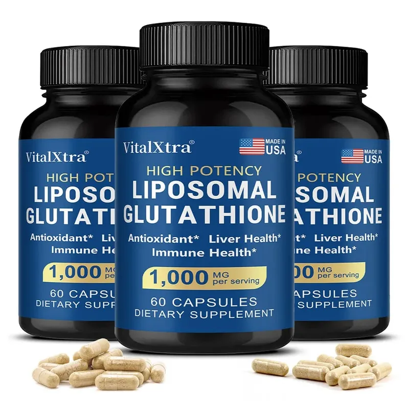 Liposomal Glutathione 1000mg - Vitamin C Antioxidant Supports Liver Immune Brain & Skin Health Enhanced Absorption — image 10