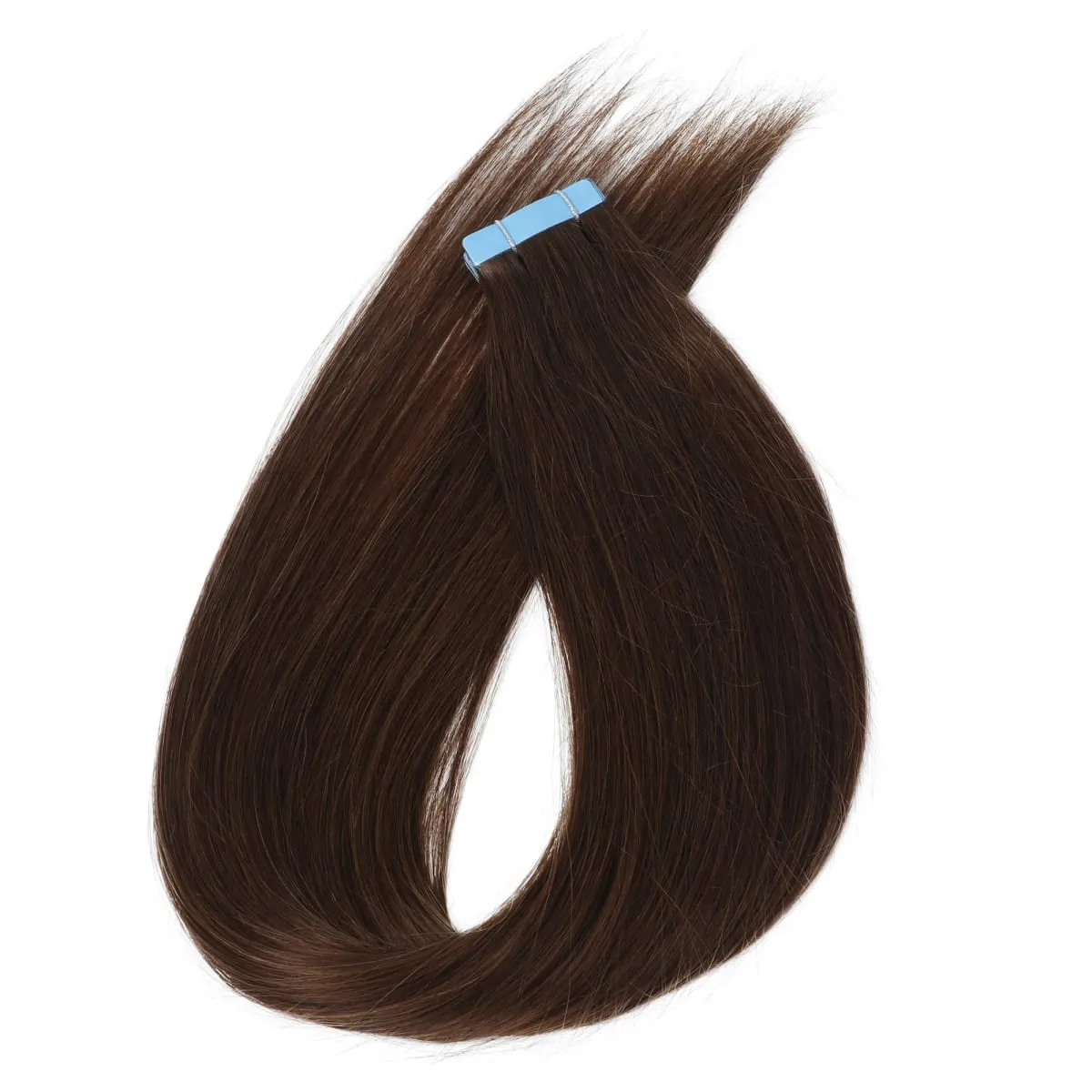 MRS Hair 4x0.8cm HAIR Tape in Hair Extensions Human Hair Natural Real Skin Weft Adhesive Tape Ins 20pcs