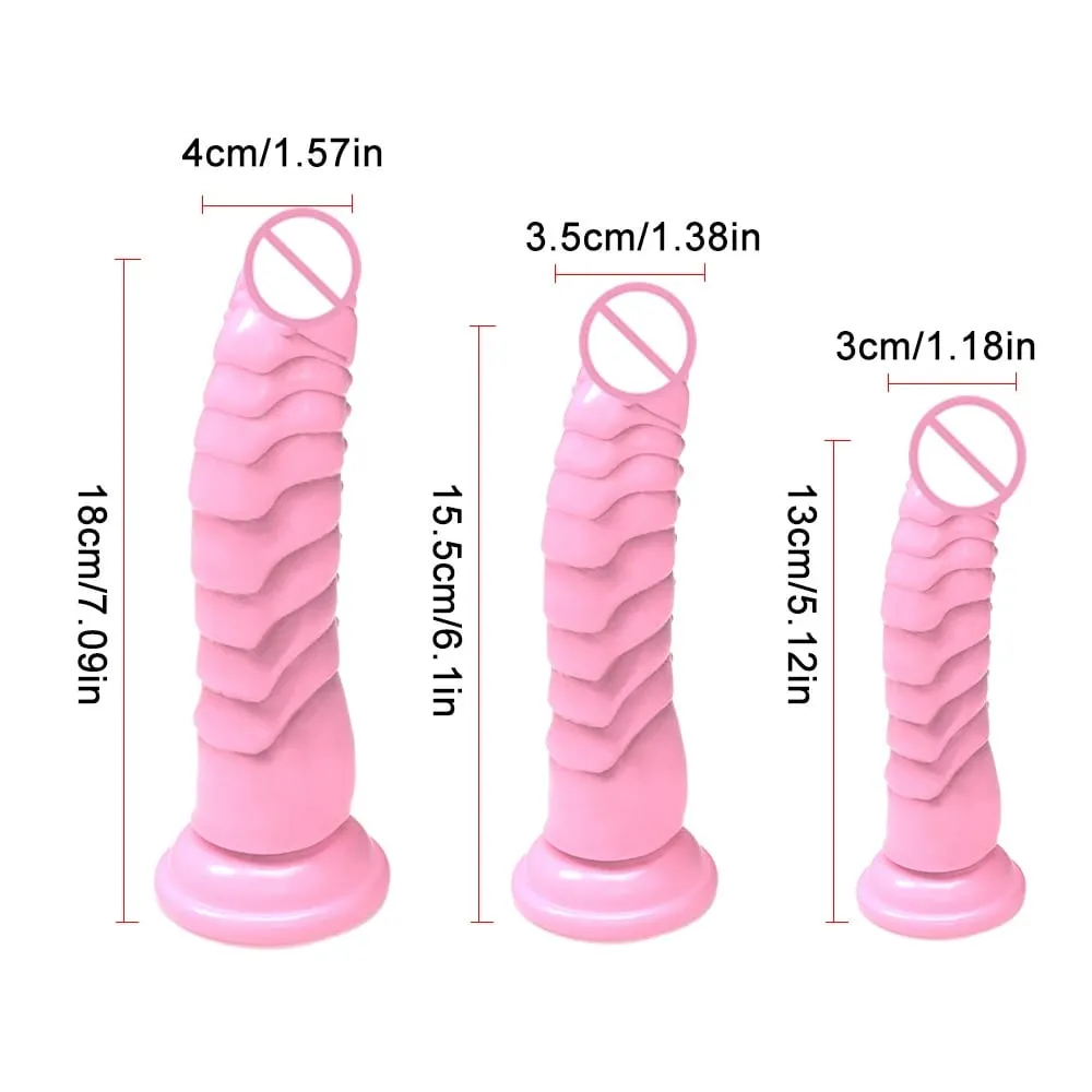 Realistico vibratore nero con forte base a ventosa, morbido giocattolo sessuale per pene per donne e uomini, giocattolo adulto vaginale anale a mani libere in M — image 3