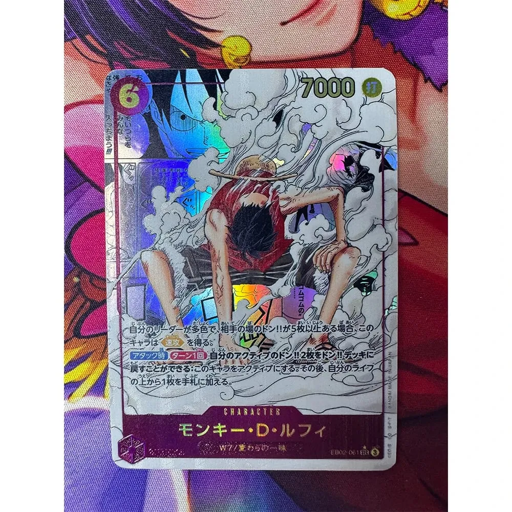 ONE PIECE Roronoa Zoro Monkey D. Luffy DIY Homemade Collection Card English Japanese Version Toys Christmas Birthday Gift — image 3
