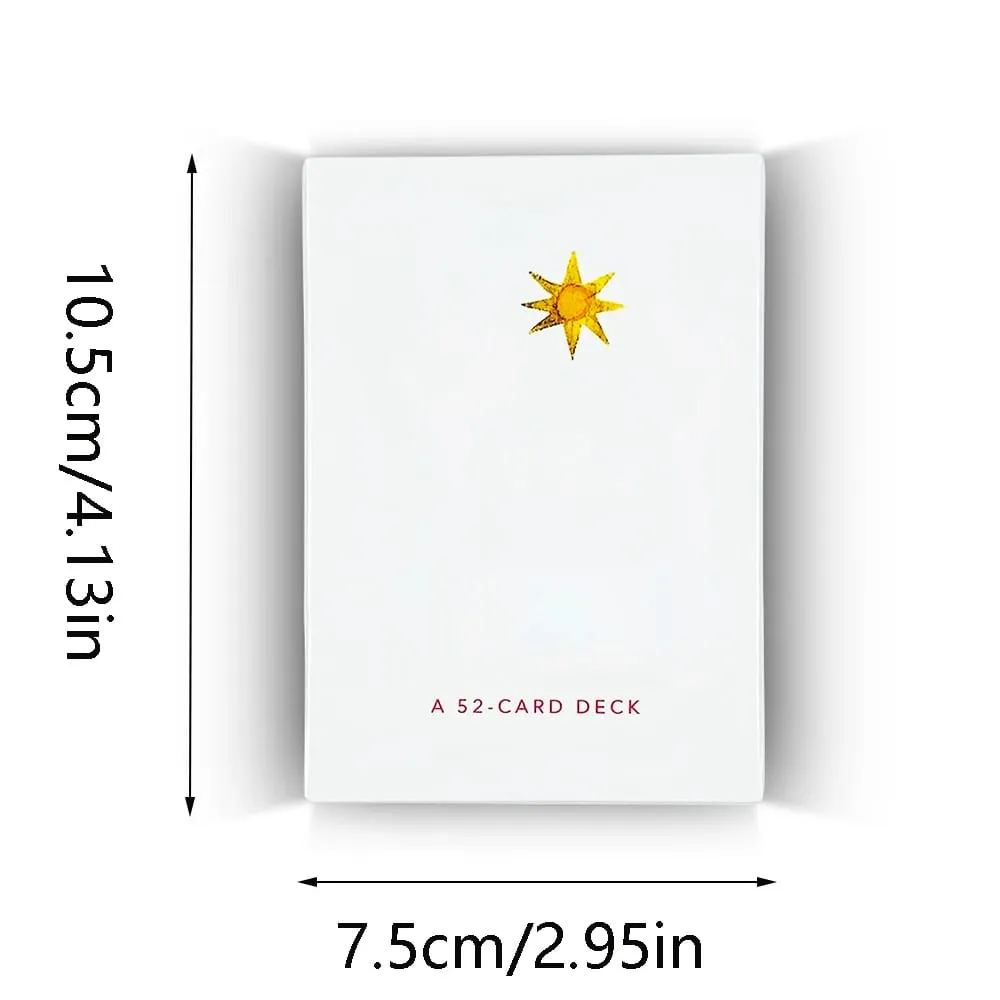 A 52pcs Oracle Cards Mental Healing Board Game For Beginners And Collectors Family Gathering Divination Playing Card Game