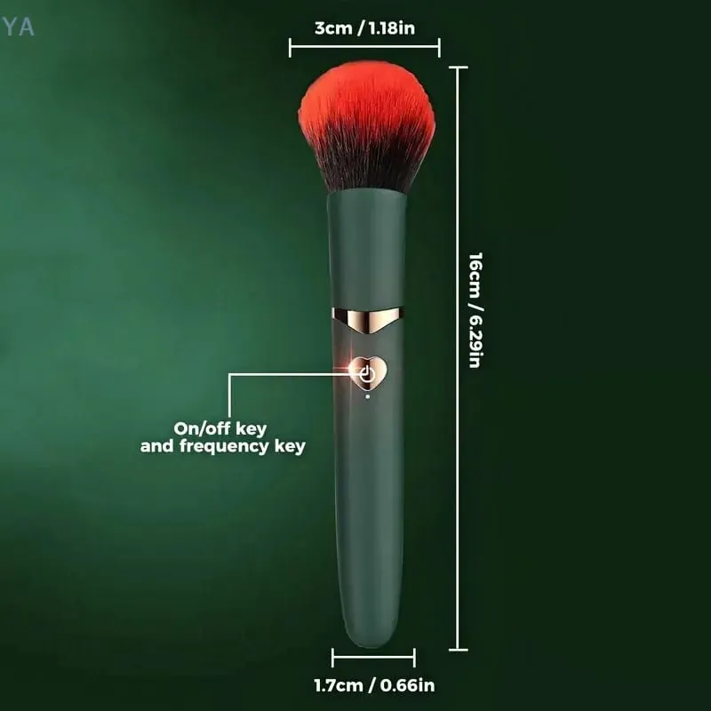 [MP]2 In 1 Electric Foundation Brush Vibration Makeup Brush Multi-Function Soft Fluffy Portable Rechargeable Detail Makeup Tools