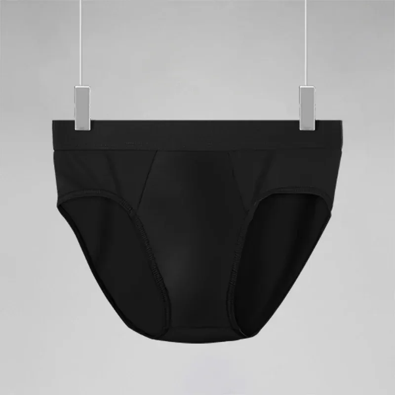 3PCS men's ice - silk underwear. Thin - style for summer, with U - convex briefs. Breathable, solid - colored shorts — image 23