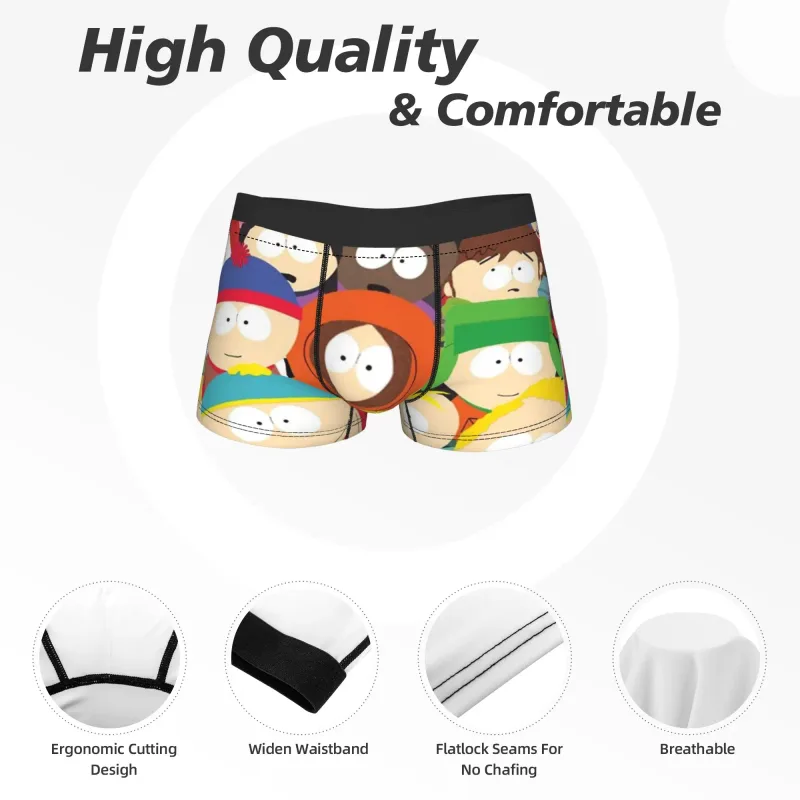 Man Souths Parked Kenny Cartoon Boxers HumorousGift Underwear Boxer Briefs — image 5