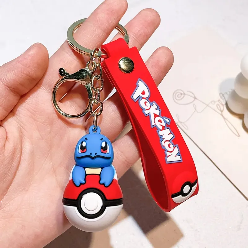 40 Style Wholesale Anime Pokémon Pikachu Eveen Keychain Cartoon Cute Charizard Keyring Student Backpack Car Key Chain Toys Gifts — image 32