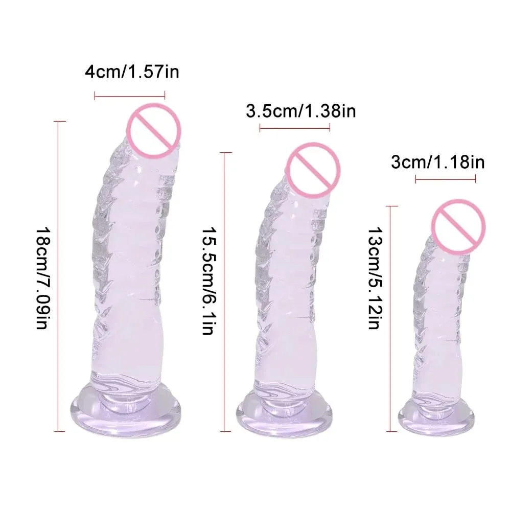 Realistico vibratore nero con forte base a ventosa, morbido giocattolo sessuale per pene per donne e uomini, giocattolo adulto vaginale anale a mani libere in M — image 5