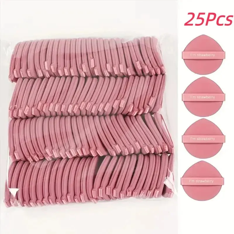 25 Wet-and-Dry Makeup Sponges Suitable for Foundation Concealer and Loose Powder; and Professional Makeup Application