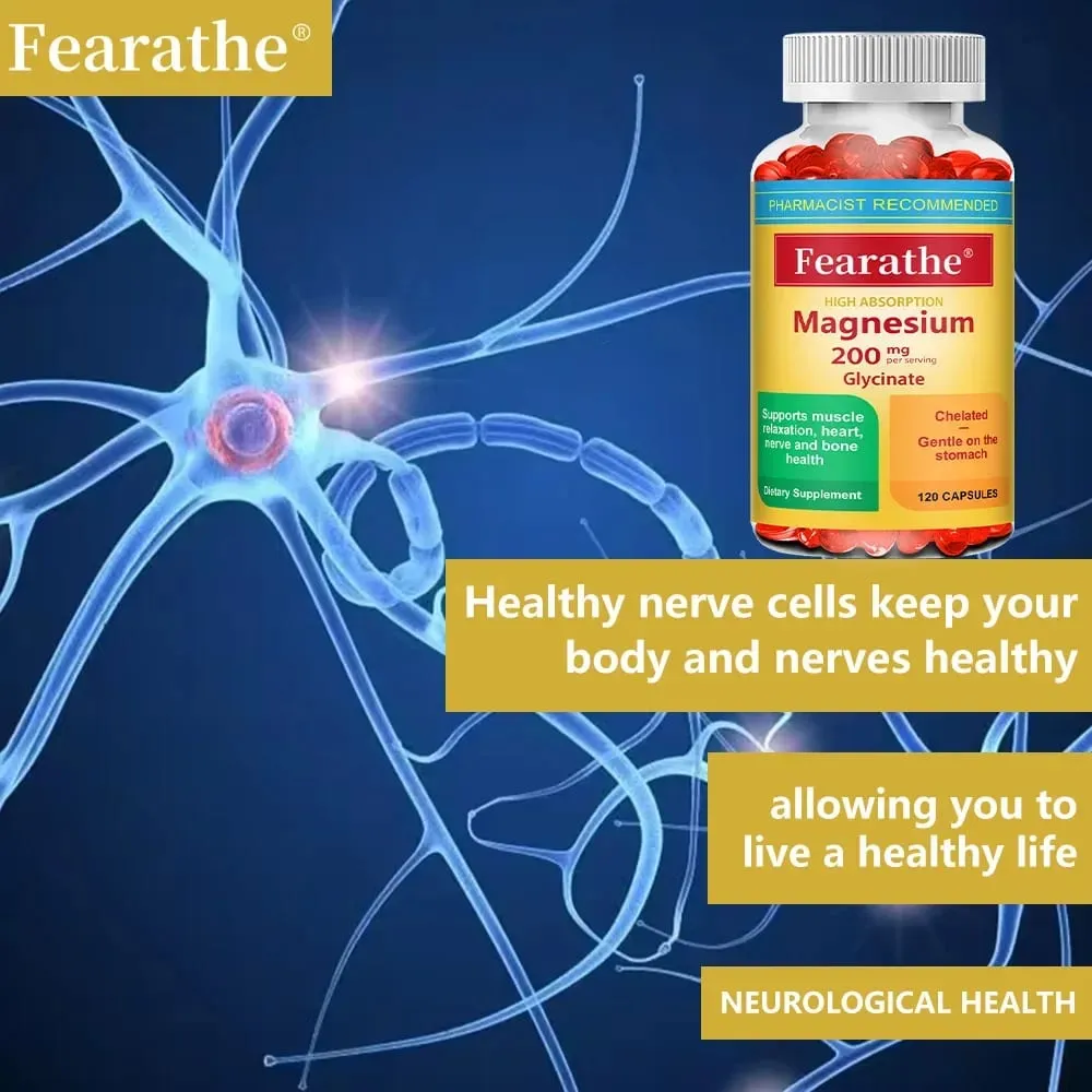200 Mg Magnesium Glycinate Capsules To Improve Sleep Quality Support Joint and Bone Marrow Health and Boost The Immune System — image 6