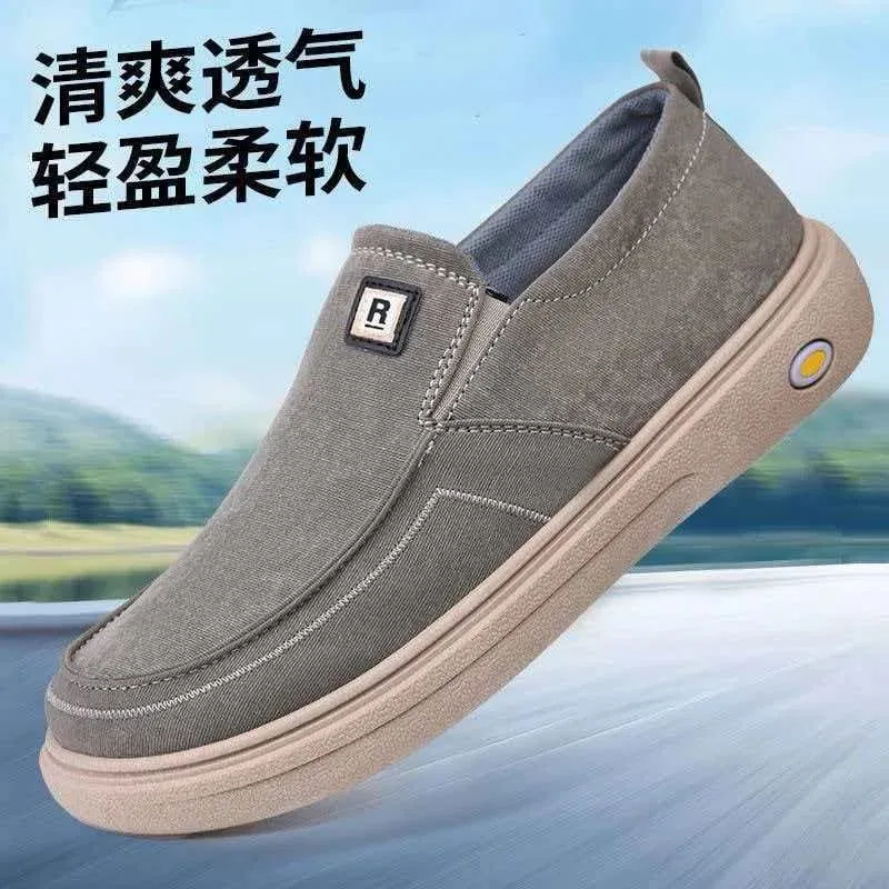 Breathable Men's Casual Shoes Spring Summer Dad Sneakers Low Cut Comfortable Wearable for Middle-Aged And Elderly Padded Footbed — image 4