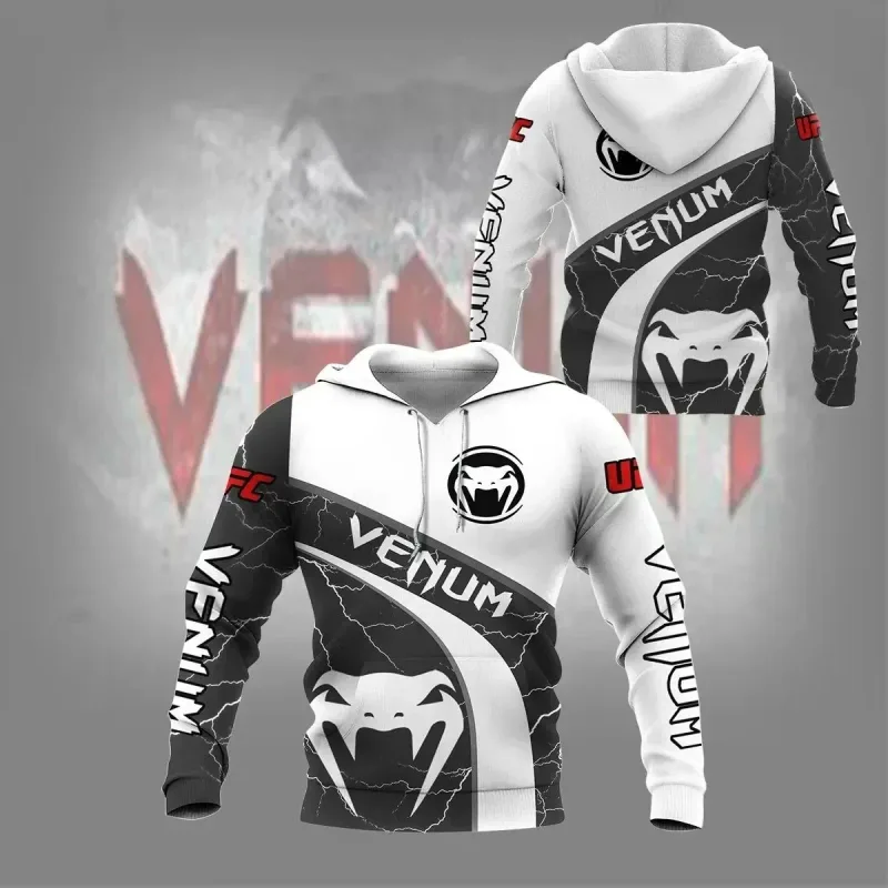 Men's sports hoodies Men's Boxing Suit Wolf Domineering Pattern Suitable For Outdoor Fashion Wearing hoodie Men's Clothing tops — image 2