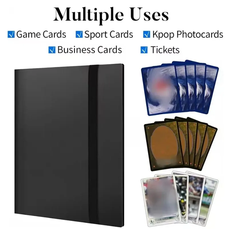 160/360/480/540 Cards Capacity Pocket Holder Binders Albums For Game Card Book Sleeve Holder Large-capacity Card Binder Notebook — image 5