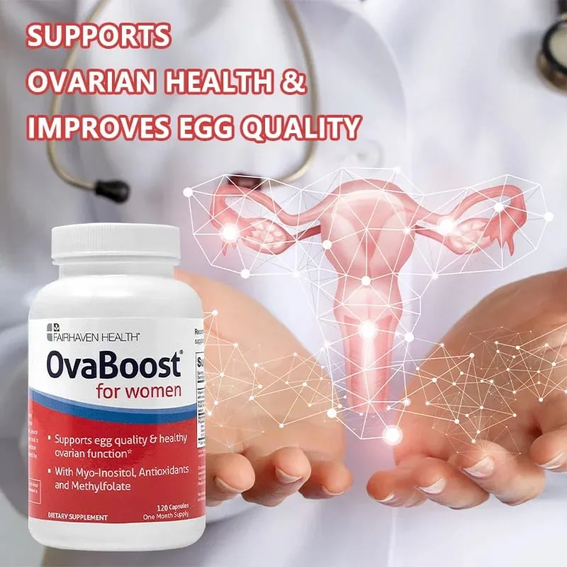 Suplemento dietético nutricional para fertilidade natural - contém inositol e ácido fólico para promover a ovulação e melhorar a qualidade do óvulo — image 3