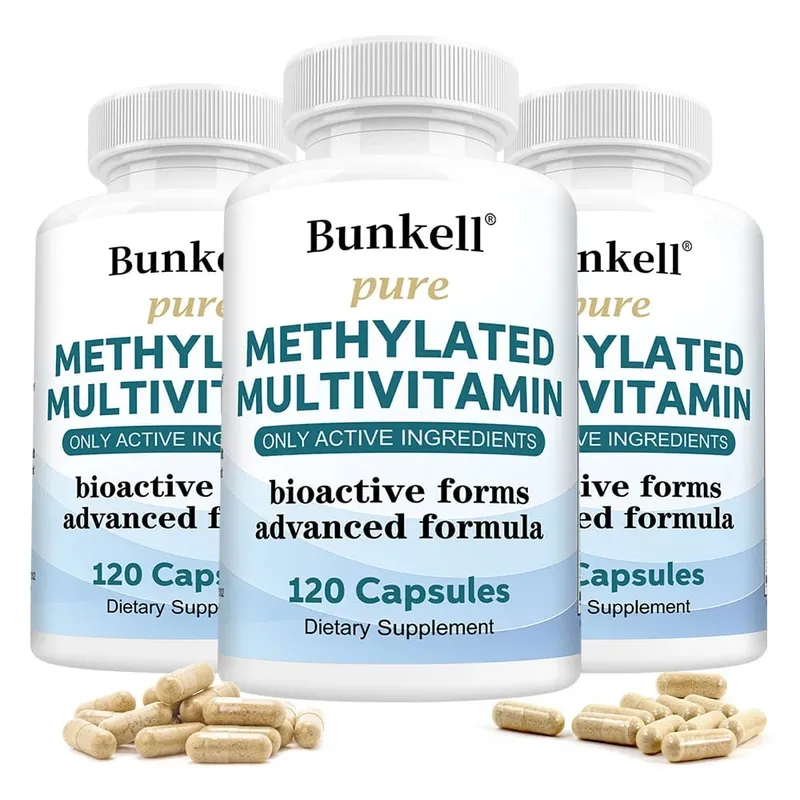 Suplemen Multivitamin Metilasi berkeupayaan tinggi dengan Vitamin C D B12 Untuk Menyokong Tenaga dan Fokus serta Mengekalkan Kesihatan Jantung — image 11