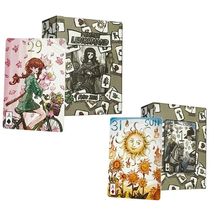 Simple Primitive Lenormand Tabletop Game 44-Piece Tarot Card Deck for Divination And Fortune Telling — image 6