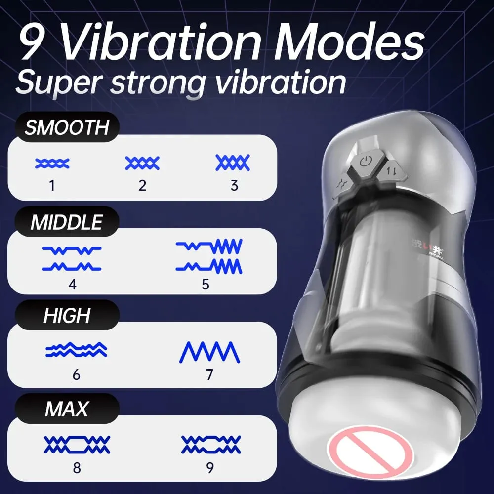 DRY WELL Automatic Male Masturbator Hands Free Pocket Pussy Vibrating Machine Electric Thrusting Cup Realistic Vagina Sex Toy