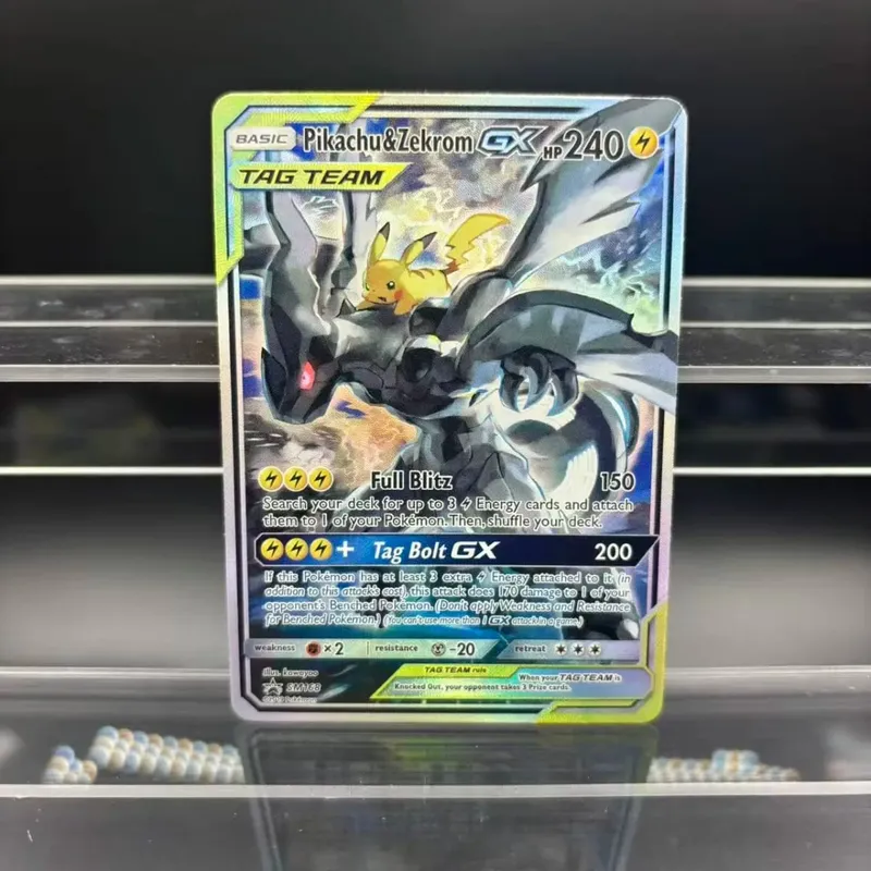 DIY Collection Cards Zekrom Umbreon Espeon Mewtwo GX EN Self Made Single Card Classic Game Anime Card Gift Toy — image 5