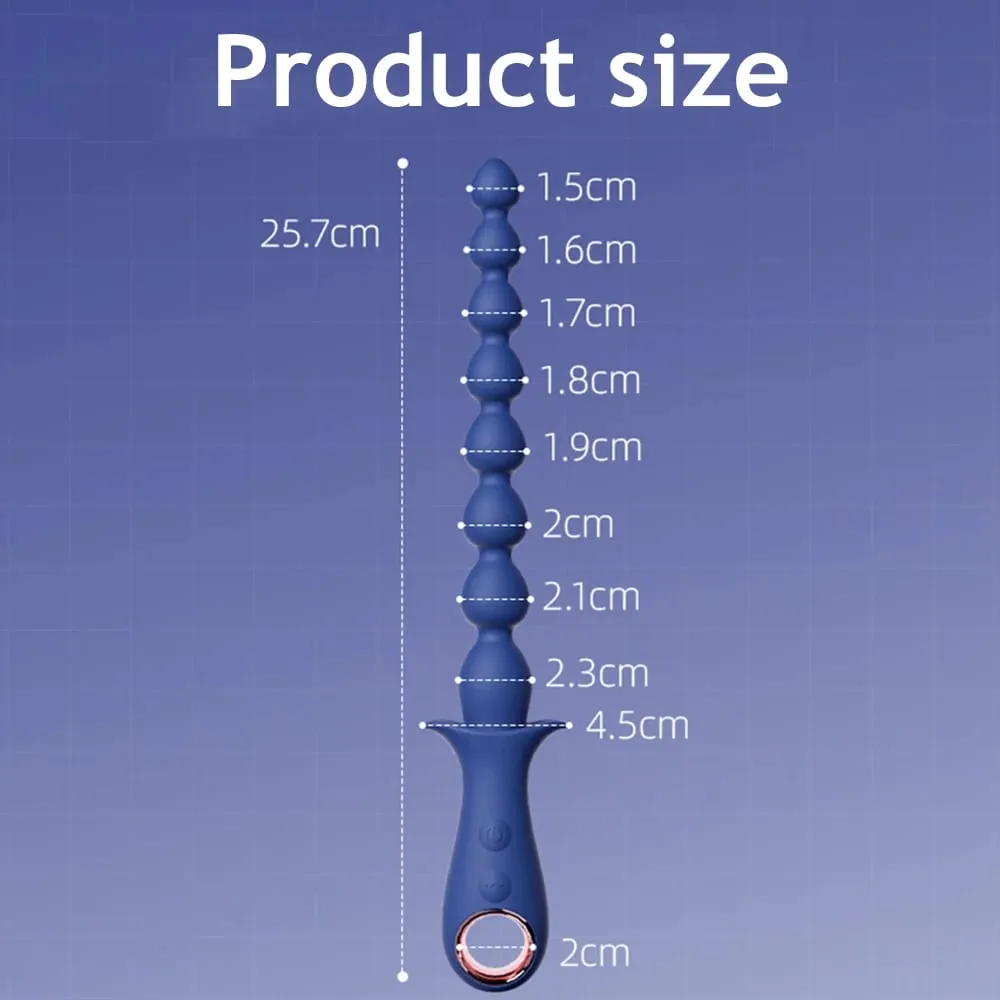 Anal Beads Vibrator Anal Plug Vibrating Male Prostate Massager Vagina Clitoris Stimulator Butt Plug for Women Men Adult Sex Toys — image 6