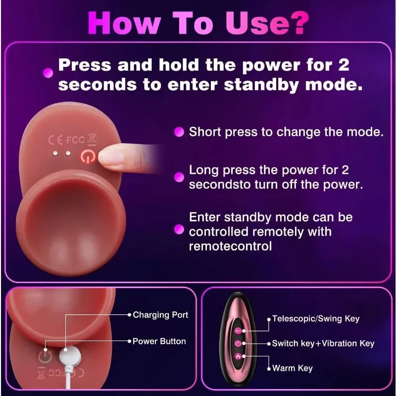 Adult Supplies Double Head Tongue Licking Vibration Remote Control Massager Adult Sex Toys Women Vibrator for Orgasm Stimulator — image 4