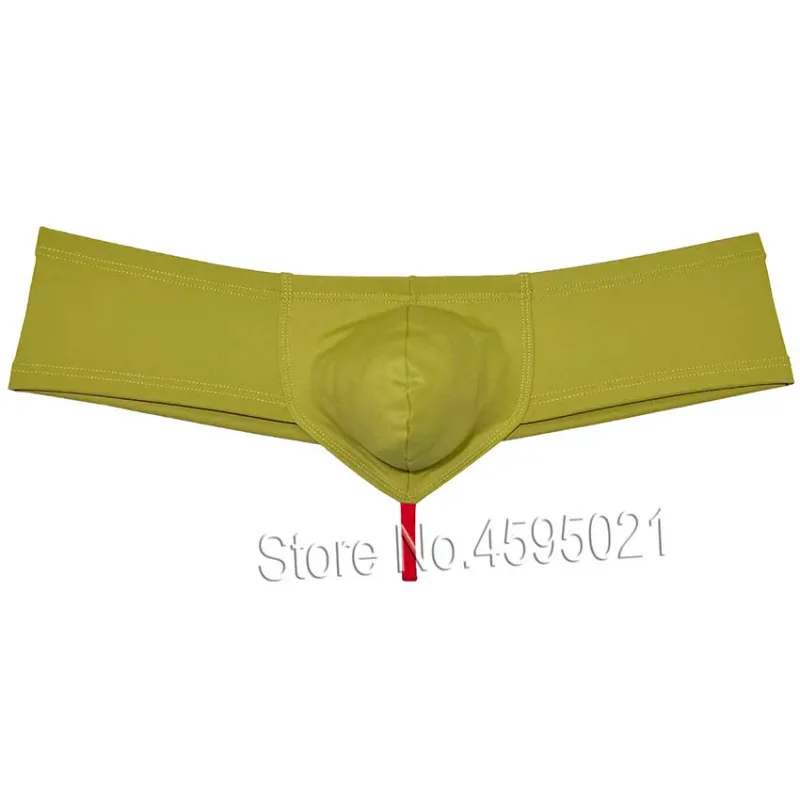 Men's Sexy Low Rise Mini Briefs Panties Solid String Crotch Brazilian Bikini Underwear Solid Enhance Pouch Boxer Briefs for Men — image 19
