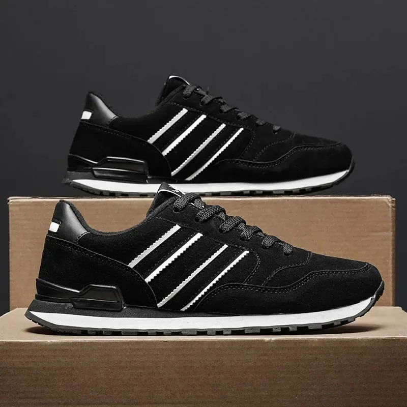 2025 New High Quality Men's Sneakers Leather Casual Shoes Autumn Breathable Men Shoes Male Flat Shoe Men's Casual Shoes — image 3