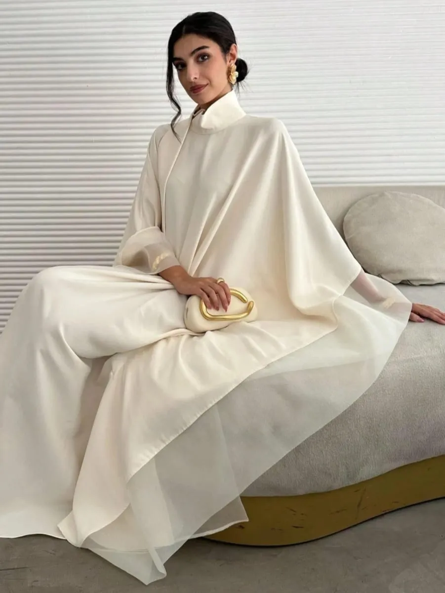 Middle Eastern Abaya Women Elegant Abayas Full Sleeve Loose Pageant Dress Evening Kaftans JilbabsIslamic Traditional Clothing — image 6