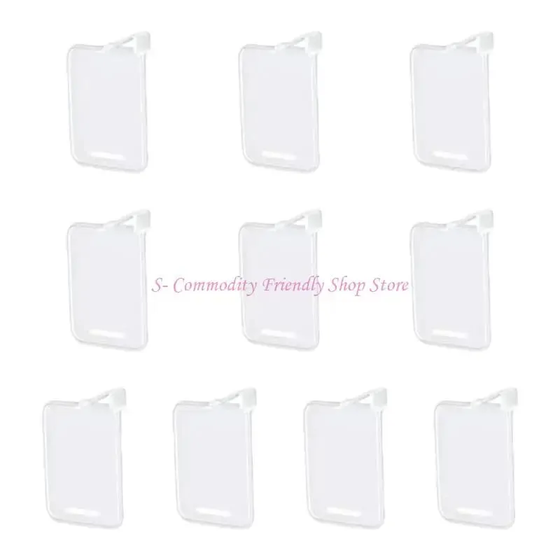 85AE 10Pcs Plastic Trading Card Box Baffle Clip Card Spacer Storage Classification Barrier Plate Clip Storage Partition Board