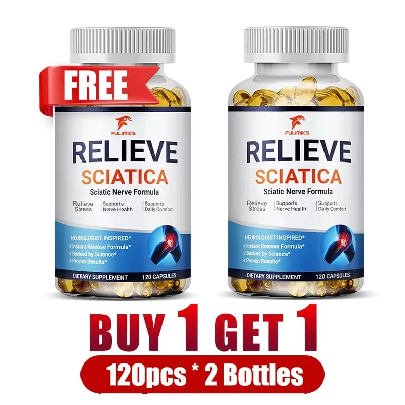 Relieve Sciatica Capsules Support Lower Lumbar Sciatic Hip Thigh Leg Foot Nerve & Joint Health Relax Muscles Flexibility — image 6