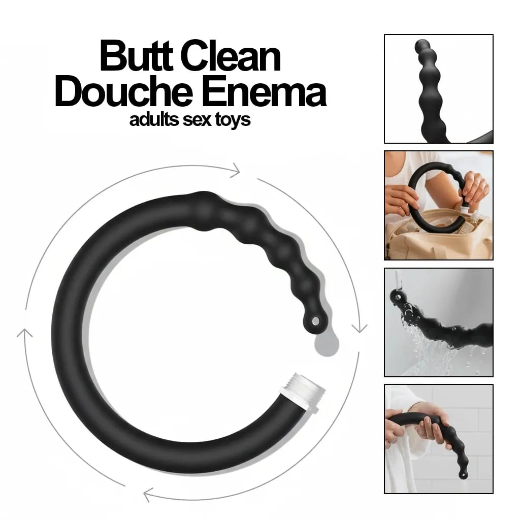 Silicone Anal Vaginal Douche Butt Plug Multi-Function Enema Plug-In Shower Anal Dilators Adults Sex Toys Adult Sex Toys — image 2