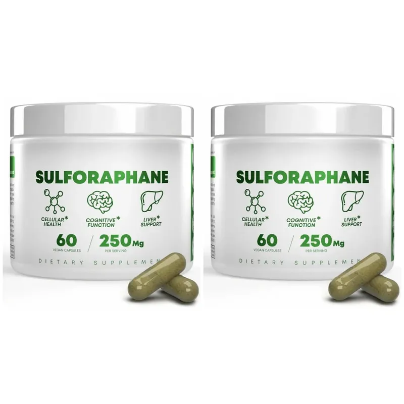5 000mcg Sulforaphane From Broccoli Seed Extract Vegan Capsules with Myrosinase Immune Support 2-Capsule Serving 60 Count — image 8