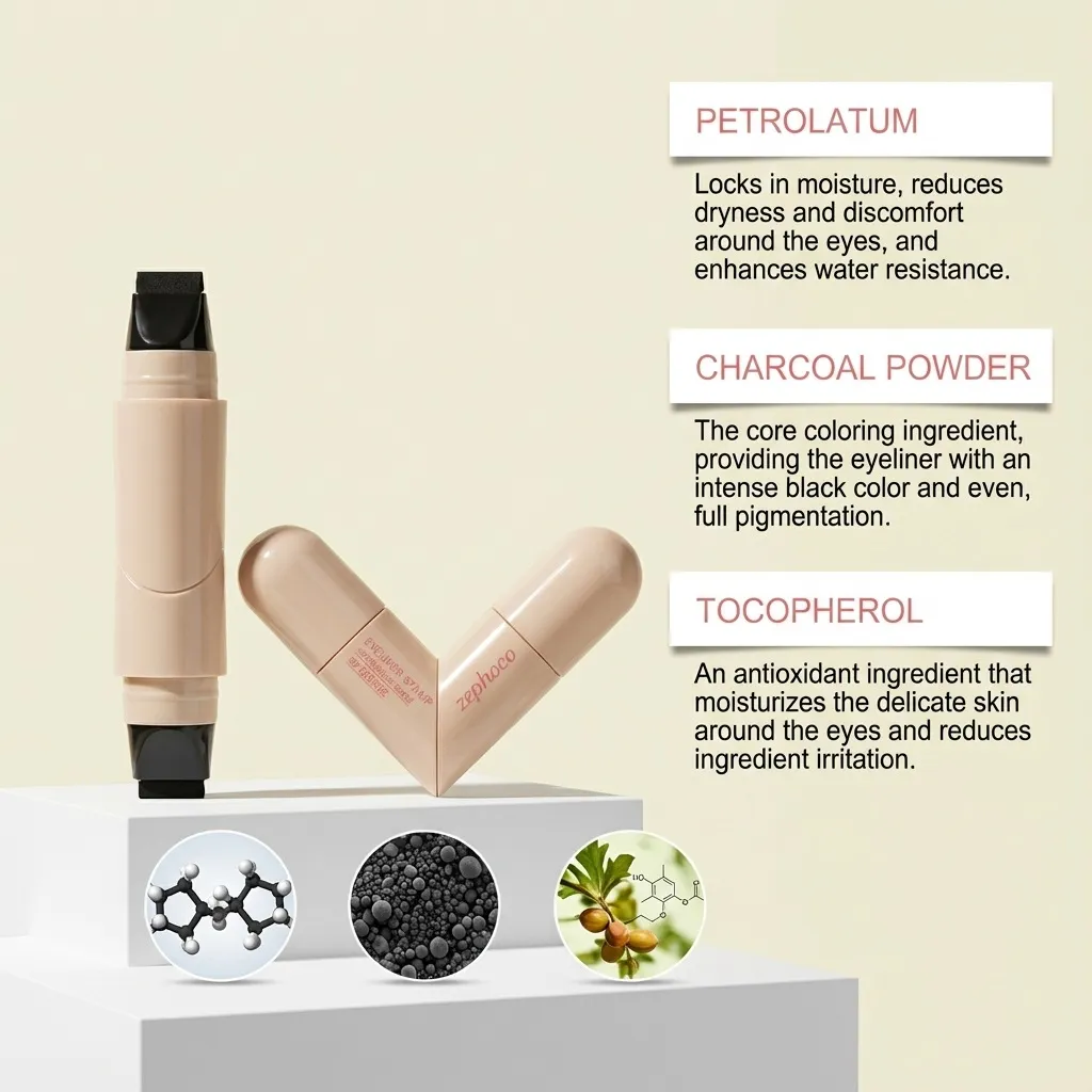 Dual-Ended Liquid Eyeliner Stamp Pen Series - Smooth Application for Flawless Lines Versatile & Highly Pigmented Eye Makeup — image 2
