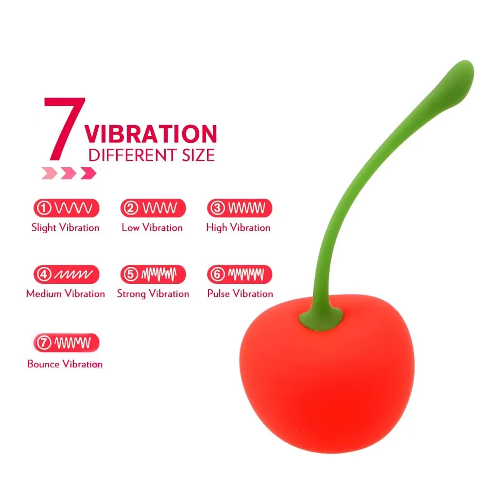 Erotic Cherry Vibrators For Women Nipple Clitoris Stimulator Vaginal Balls Anal Plug Female Masturbator Cordless Sex Toys Adults — image 2