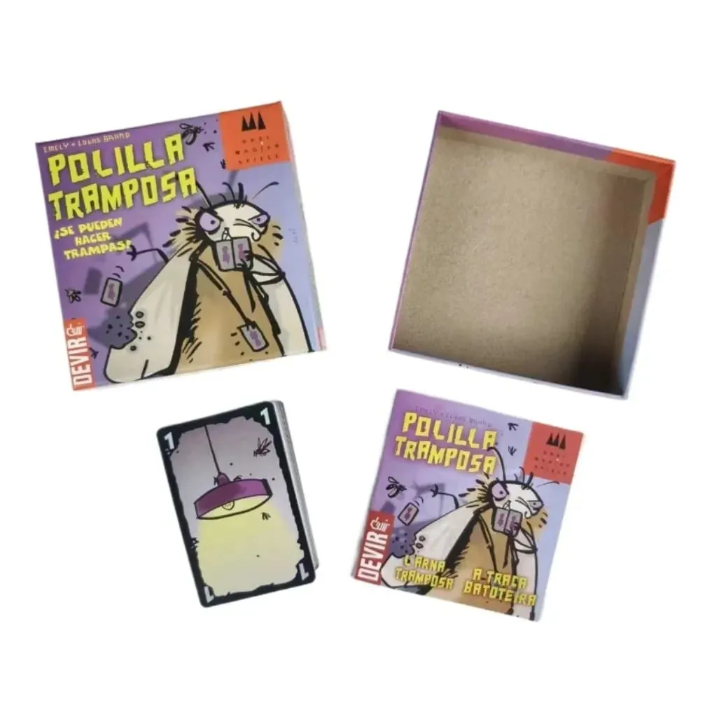 2026 Spanish Mogel Motte Polilla Tramposa Card Game Devir-game Moth Cheate For Family Party Interactive Toys — image 3