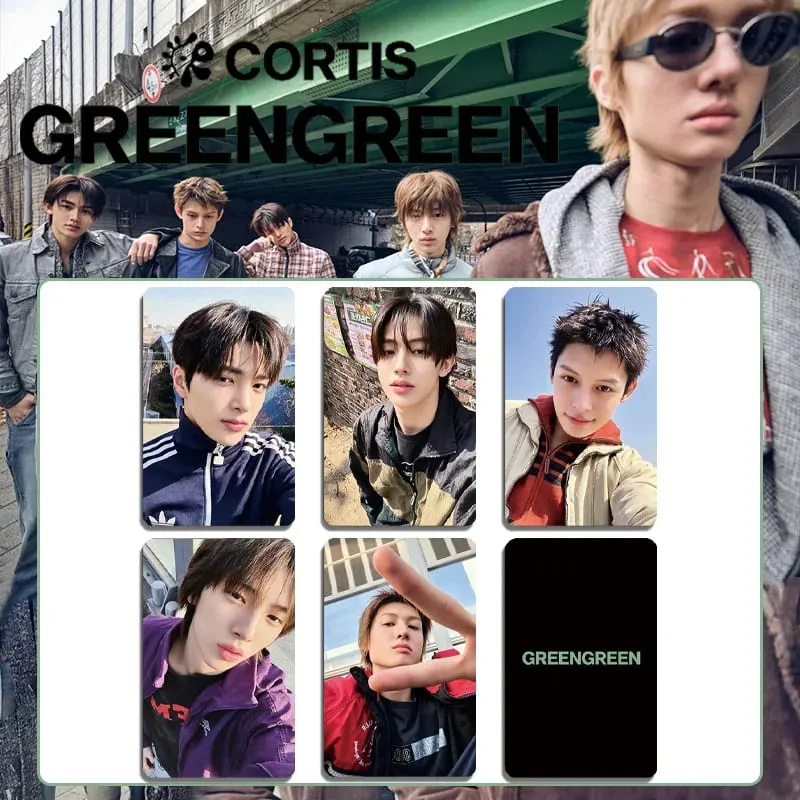 A 5Pcs/Set Idol Boy CORTIS New Album GREENGREEN Lomo Cards Postcards Martin James Juhoon Seonghyeon Keonho Fan Gifts Collection — image 8