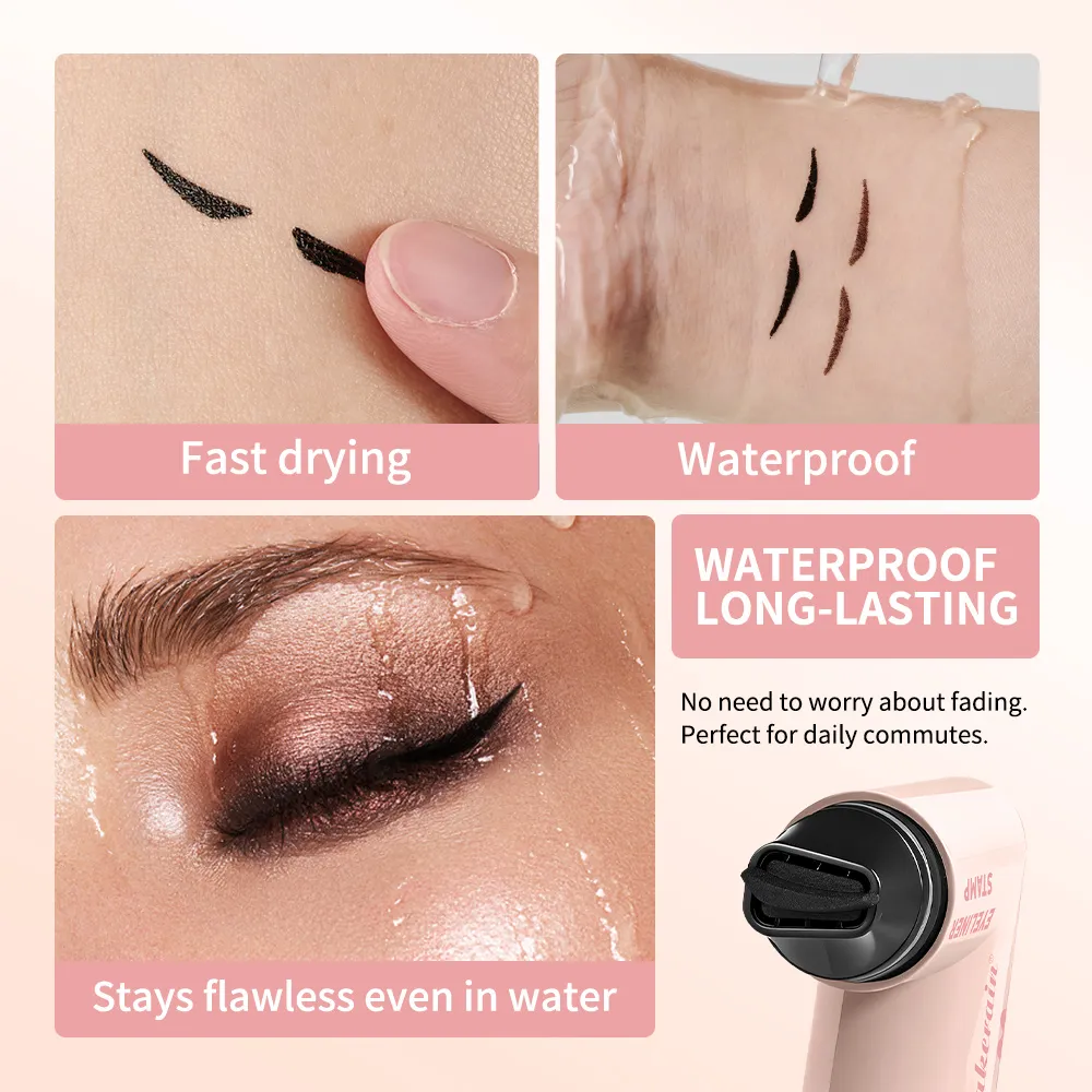 Lakerain Eyeliner Stamp Heart Pattern Precision Liner Long Lasting Color Portable Eye Liner Essential For Makeup Beginners — image 5