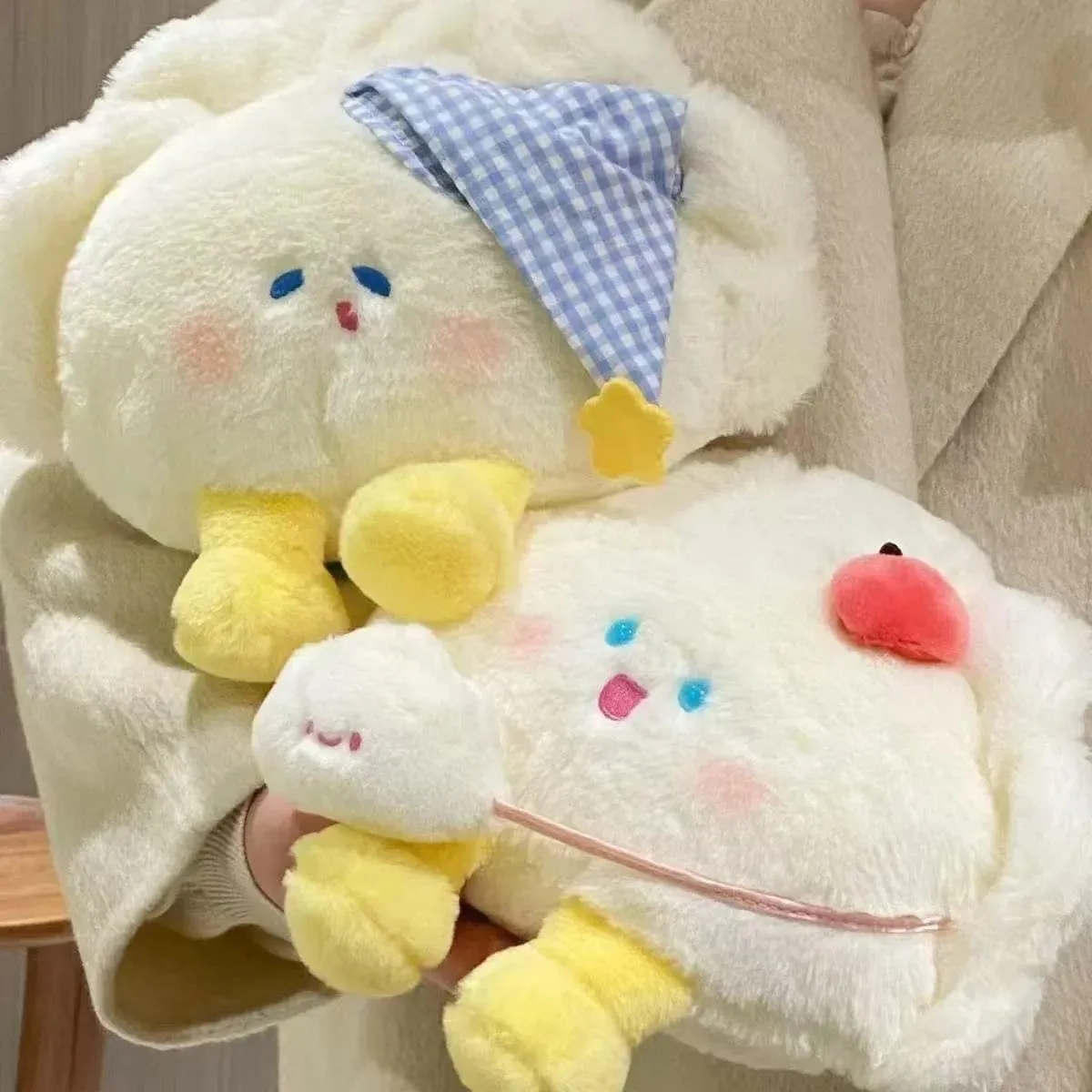 20cm Dumpling Plush Pillow Fluffy Soft Stuffed Toy Home Sofa Bedroom Decoration Comfort Sleeping Companion Kawaii Gift For Women — image 4