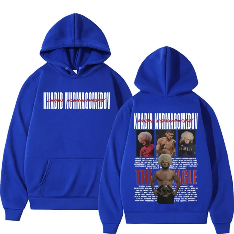 Khabib Nurmagomedov THE EAGLE Merch Sweatshirt Men's Clothing Harajuku Classic Oversized Hoodies Fleece High Quality Cozy Hoodie — image 9