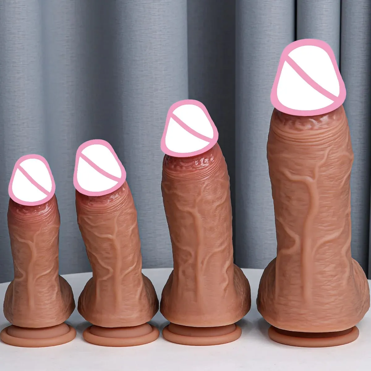 Huge Dildo Realistic Veins Penis Soft Dildos Penis Big Masturbation Cock Woman Men Anal Adult Sex Toys Suction Cup Dick sex shop