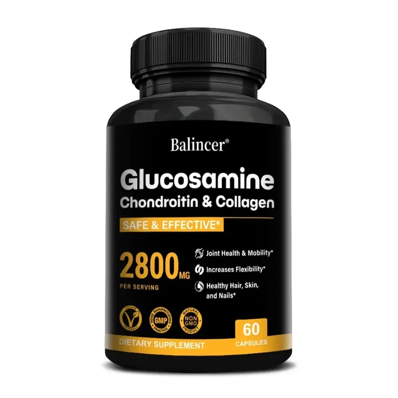 Glucosamine Chondroitin MSM Capsules Joint Support Supplement Support Cartilage Flexibility Bone Strength & Hair Skin Nail — image 9