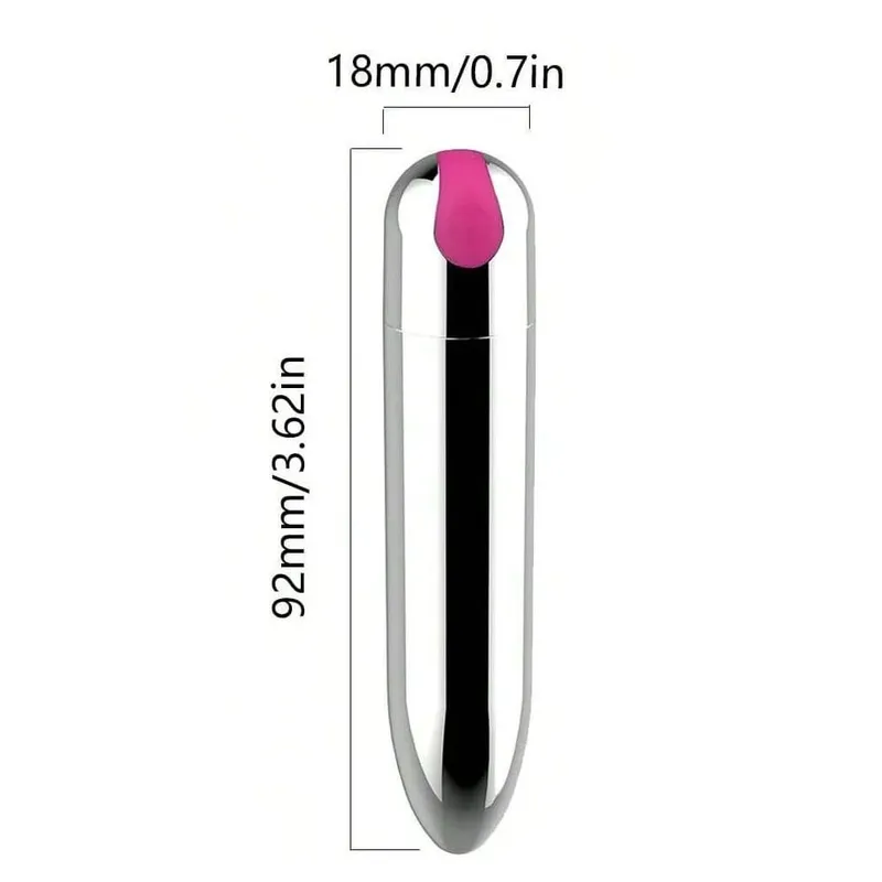 USB Rechargeable Bullet Vibrator - Waterproof Mini Powerful Vibrator 10 Modes Clit G-Spot Stimulator Sex Toy for Women — image 14