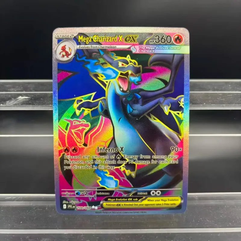 DIY Collection Cards Mega X ex Phantasmal Flames EN Self Made Single Card Classic Game Anime Card Gift Toy — image 8