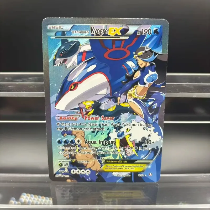DIY Collection Cards Psyduck Salamence Crobat Mewtwo ex EN Self Made Single Card Classic Game Anime Card Gift Toy — image 10