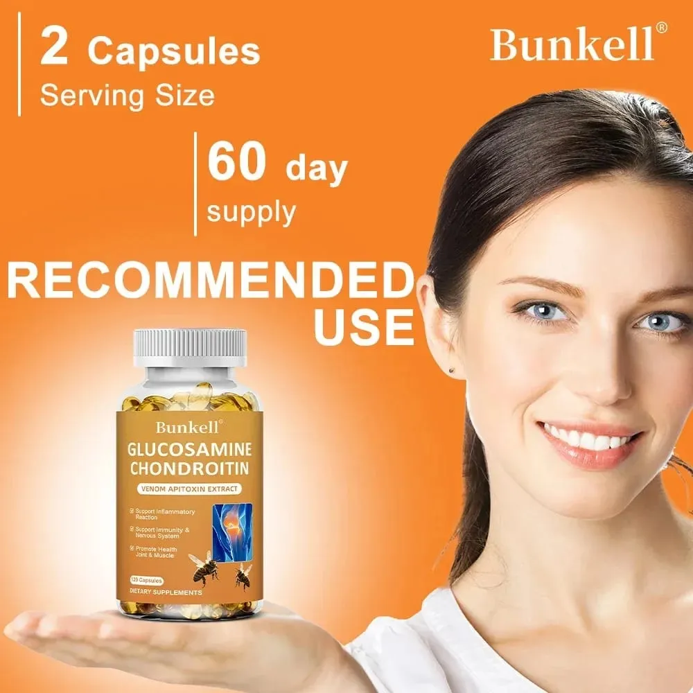 Glucosamine Chondroitin MSM 120 Capsules for Joint and Knee Health Immune System Non-GMO Gluten-Free — image 6