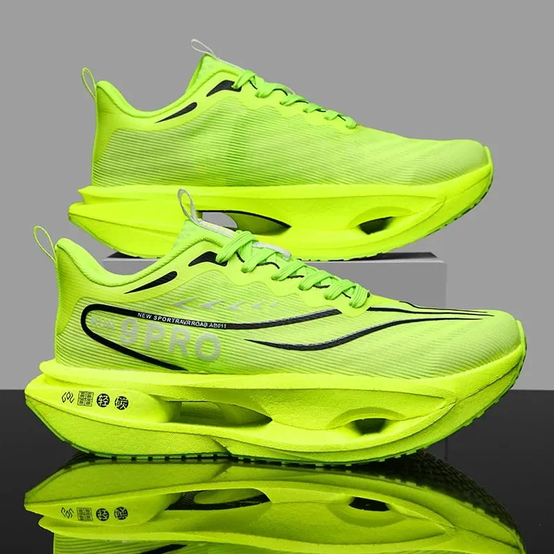 Men Sports Running Shoes Carbon Board Marathon Breathable Light Comfort Women Athletic Sneakers Jogging Tenis Air Cushion 2026 — image 4