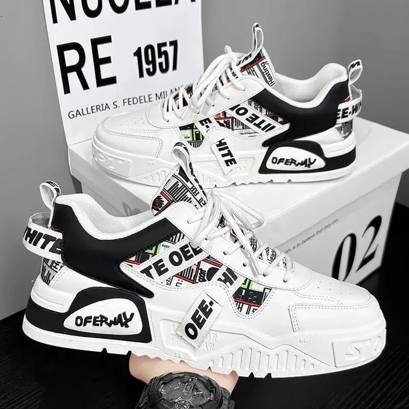 2026 Casual Sneakers New Fashion Leather Sneakers New Skateboard Mens Shoes Outdoor Running Sports Shoes Hiking Tennis Platform — image 3